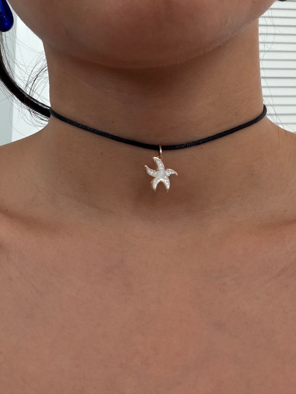Local Eclectic Solid 9k Gold Pearl Starfish Dainty Charm Pendant